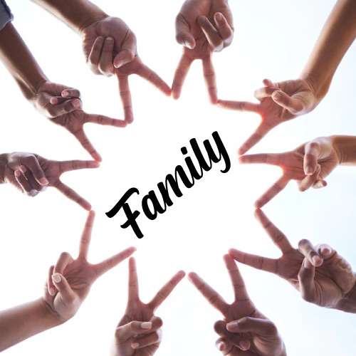 Dp For Family Group - hand finger joint family pic