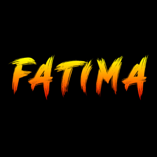 Fatima Name Text - gradient 3d 