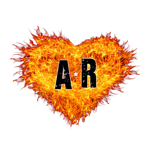 A R Image - fire heart
