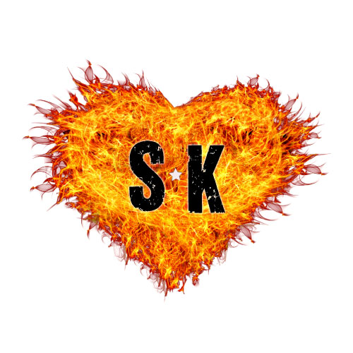 SK Love Pic - fire heart