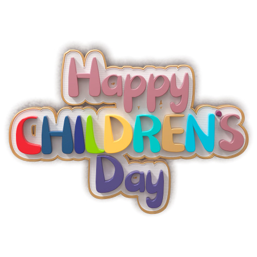 Happy Children Day Hd pic - 3d text happy childrens day