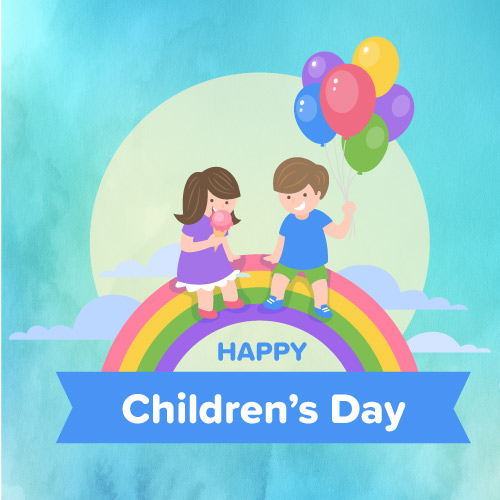 Happy Children Day Images - balloon in boy hand