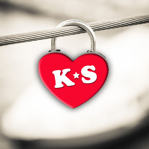 K S Photo - heart lock