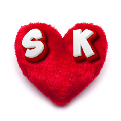 SK Love Image - heart pillow