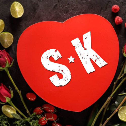 SK Love Pic - heart with flowers