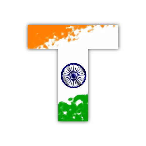 T Name Picture - indian flag