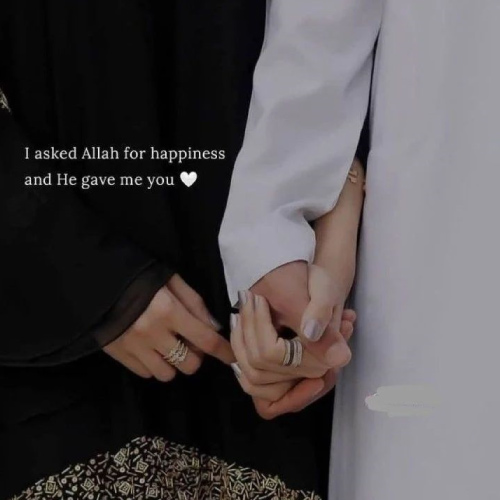 Islamic Couple Pic - husband wife hand to hand