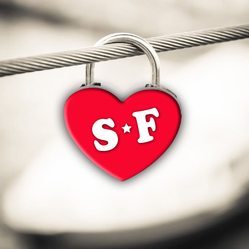 S F Picture - lock shape heart