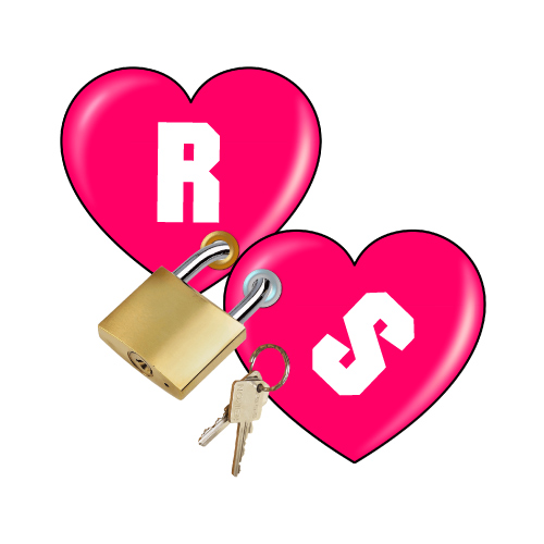 R S Image - lock two hearts