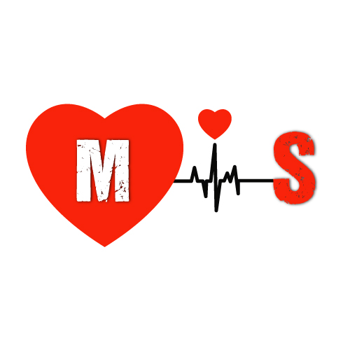 M S Picture - text in heart