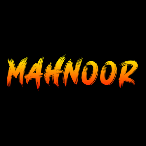 Mahnoor Naam wallpaper - gradient 3d text