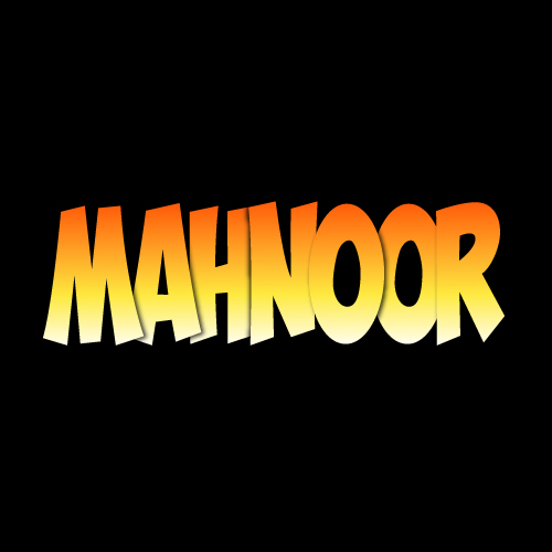 Mahnoor Name Photo - gradient text