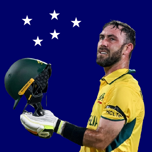 Maxwell cricket player pictures - Australia Flag 