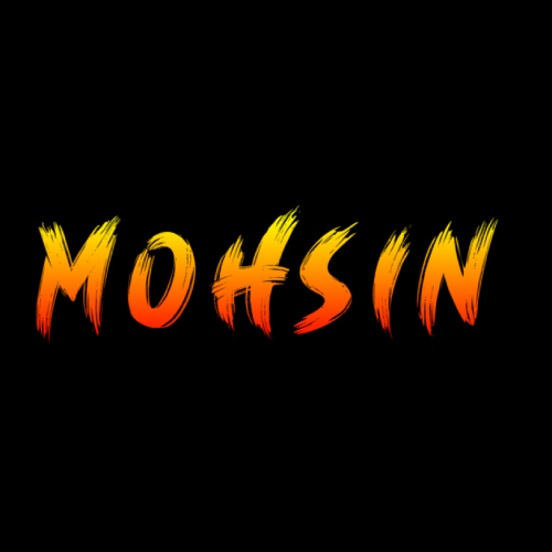 Mohsin Name Dp - gradient text
