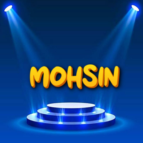 Mohsin Name Hd - shining background golden text