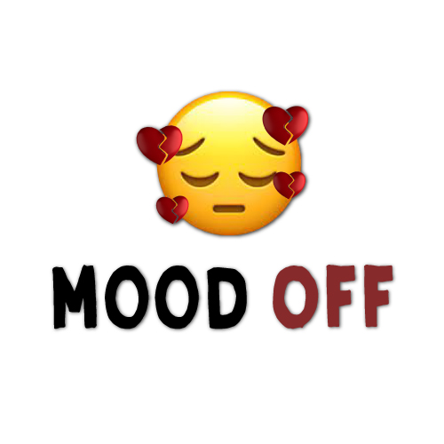 Mood Off Image - text with emoji