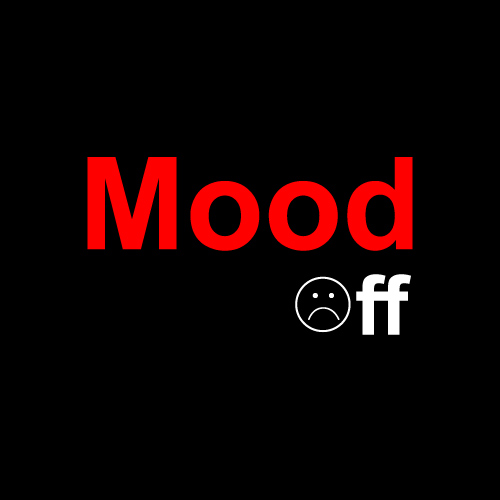 Mood Off Photo - white outline emoji