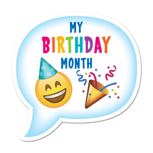 My Birthday Month picture - smile emoji