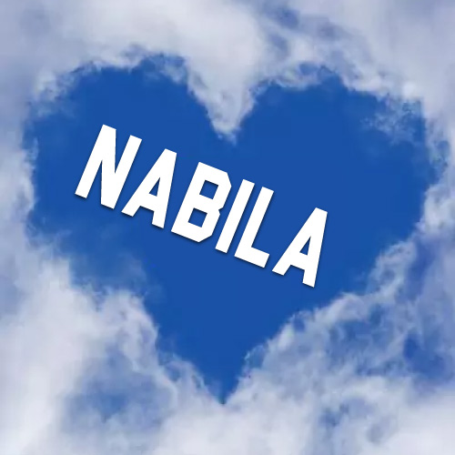 Nabila Name Pic - could heart