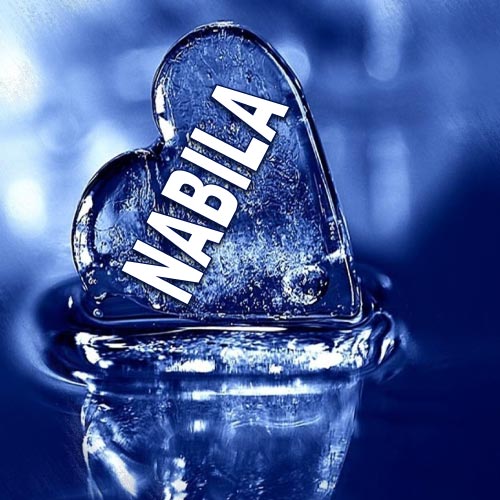 Nabila Name Picture - ice heart