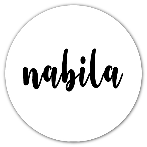 Nabila Name Pic - white circle 