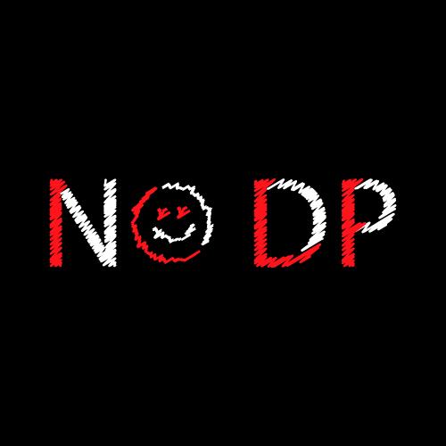 No Dp logo - red white outline emoji