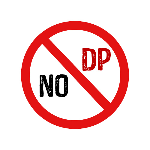 No Dp Pic - black red text