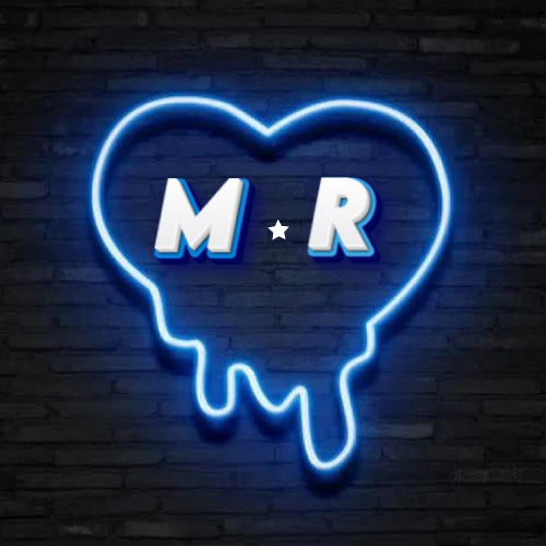 M R Love Pic Hd - outline heart on wall