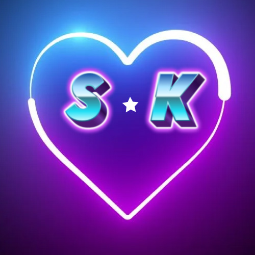 SK Love Picture - outline heart