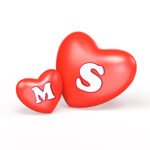 M S Pic - 3d hearts