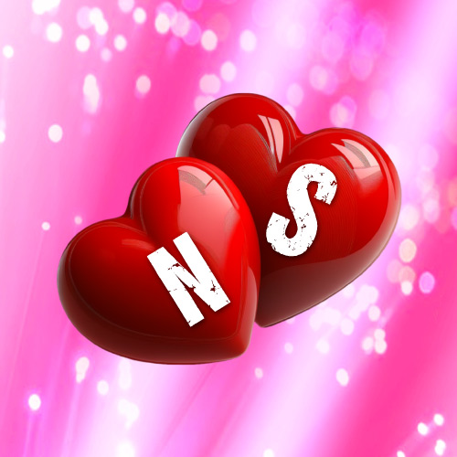 N S Dp - pink background with heart