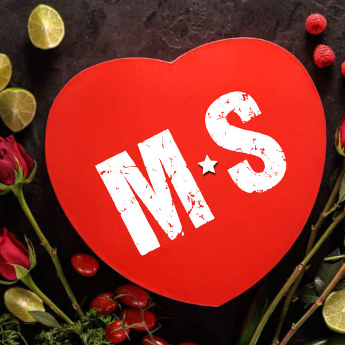 M S DP - heart with flower