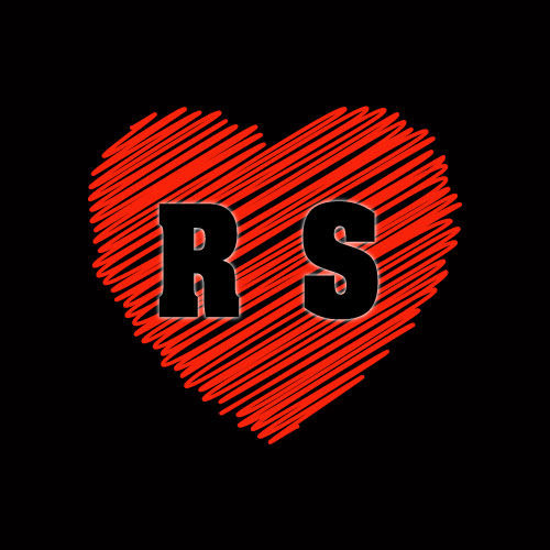 R S Photo - red outline heart