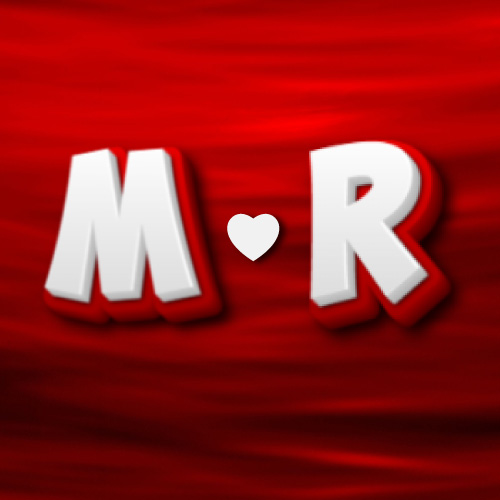 M R Love Wallpaper - red white 3d text