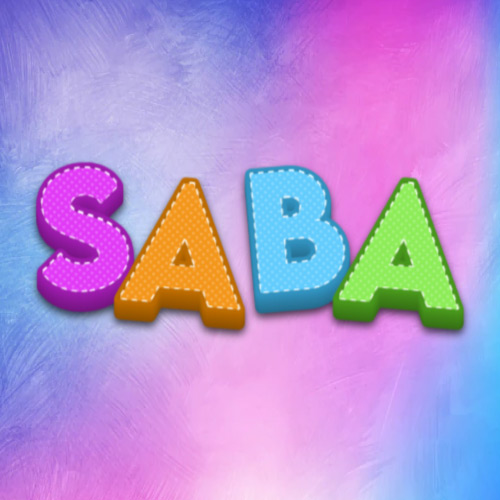 Saba Name Text - nice background 3d text