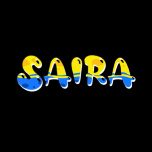 Saira Name Image - yellow 3d text