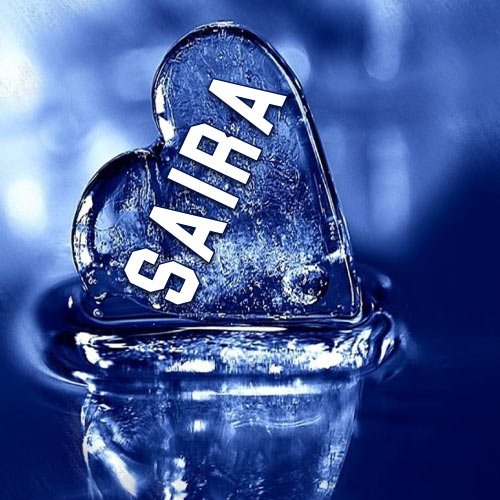 Saira Name Picture - ice heart