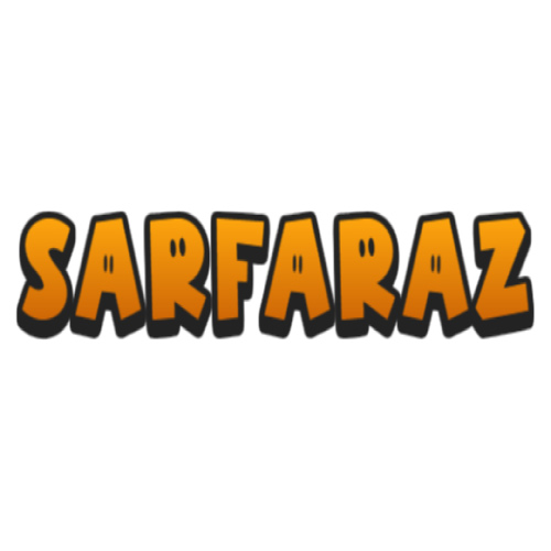 Sarfaraz Name Logo - 3d yellow text