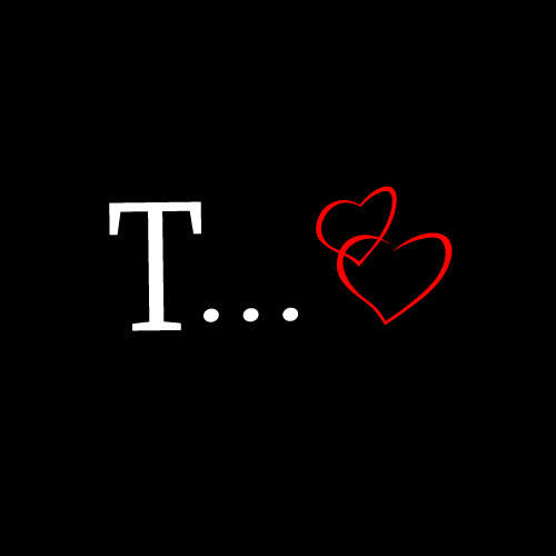 T Name Pic - t letter with heart