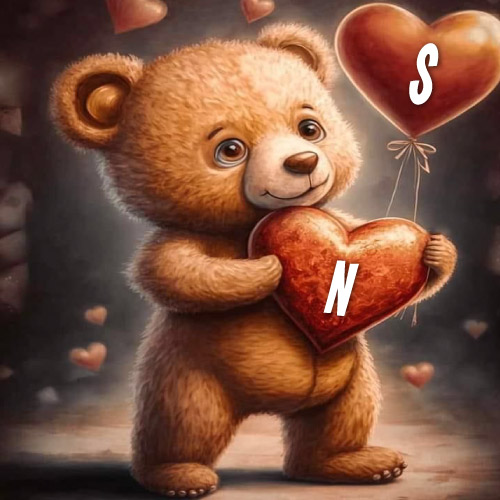 N S Image - teddy bear with heart