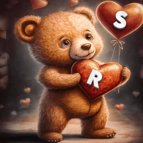 R S Pic - teddy bear with heart
