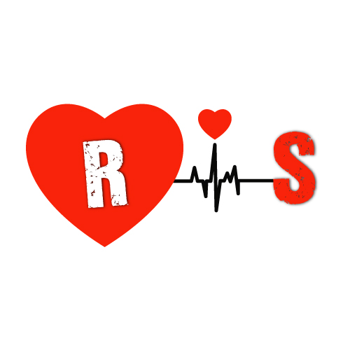 R S Photo - text in heart 