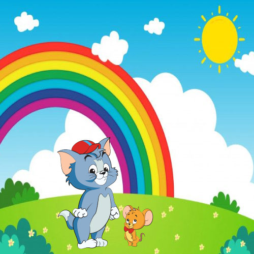 Tom and Jerry wallpaper - rambow pic tom and jerry