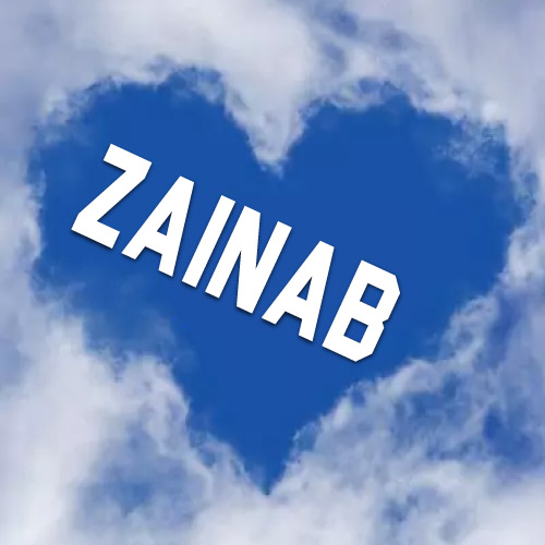 Zainab Name Picture - could heart