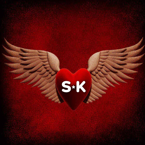 SK Love Picture - flying red heart