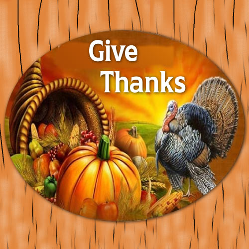Happy Thanksgiving Picture - give thanks circle 