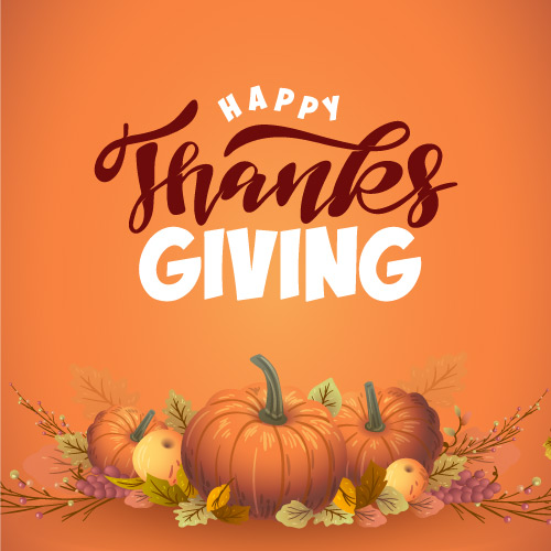 Happy Thanksgiving Photo - maroon white text