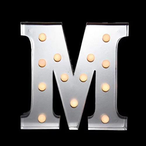 M Name Image - lighting pic