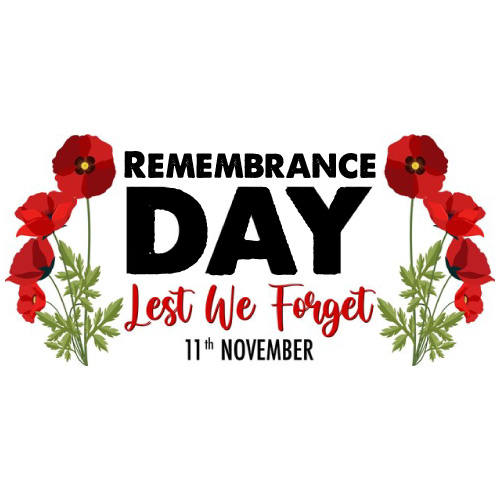 Remembrance Day Image - black red text