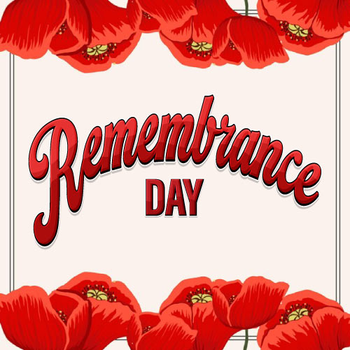 Poppy Day Hd Pic - remembrance day text with poppy flower